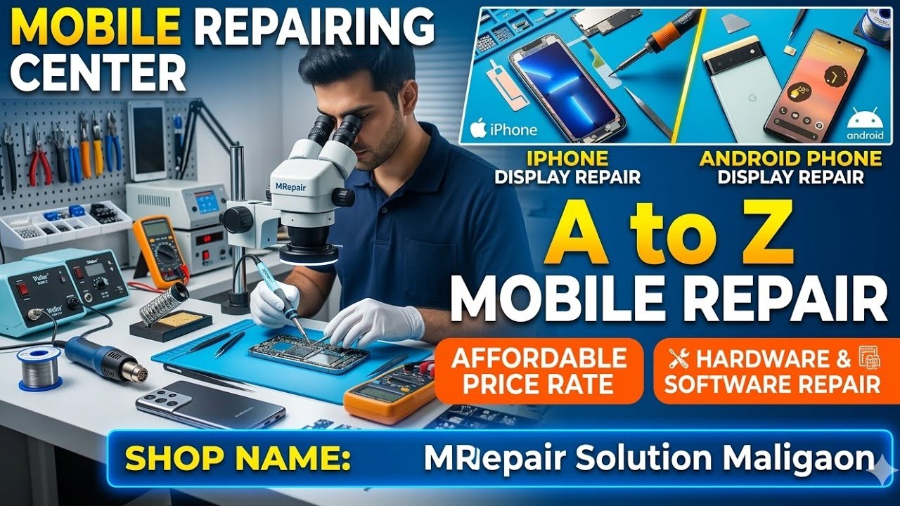Mobile Repairing Center In Guwahati || MRepair Maligaon | A to Z Mobile Repair Solution 