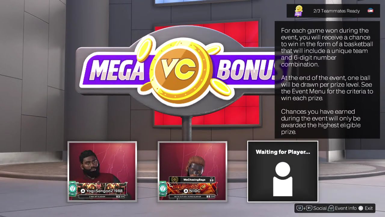 NBA 2K26 SEASON 5: MEGA VC BONUS EVENT. (HAD ALL THE PTS ONE GAME) ...............PT 6