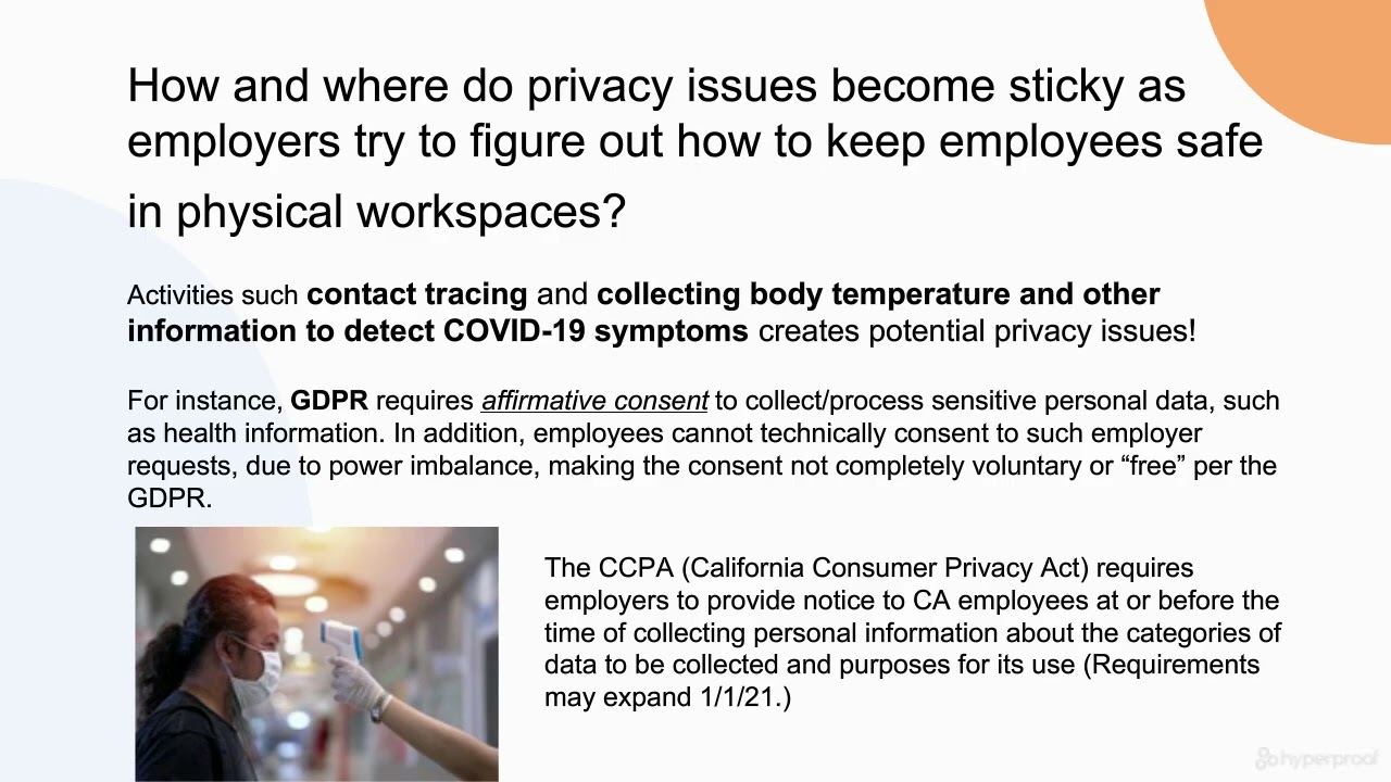 Privacy Considerations For Bringing Employees Back Into Physical Workplaces