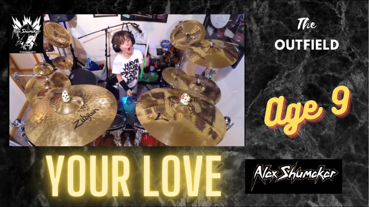 Alex Shumaker drum cover, The Outfield 