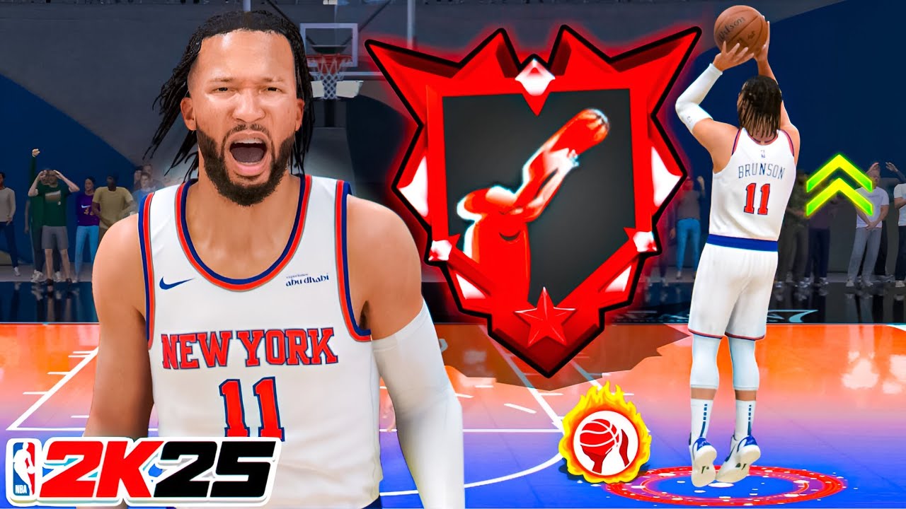 This JALEN BRUNSON BUILD is UNGUARDABLE in RANDOM REC on NBA 2K25