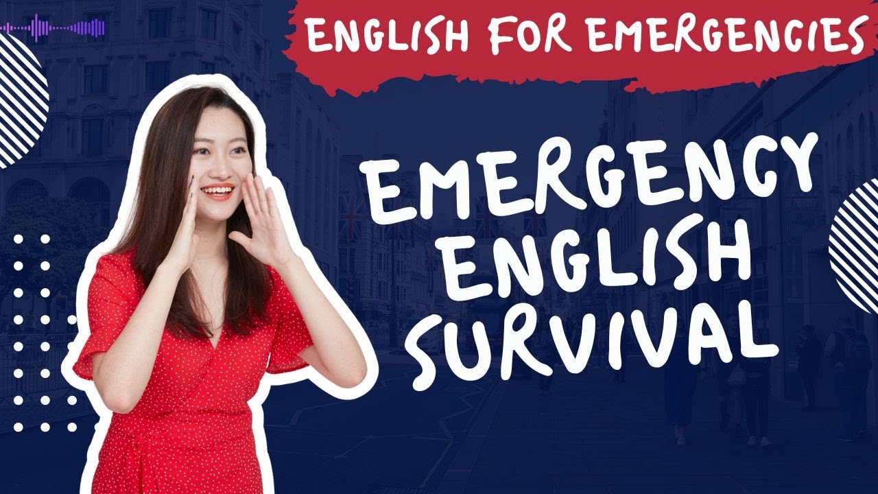 Emergency English Survival Guide – Review & Roleplay Top 20 Phrases for Beginners- Very Slow