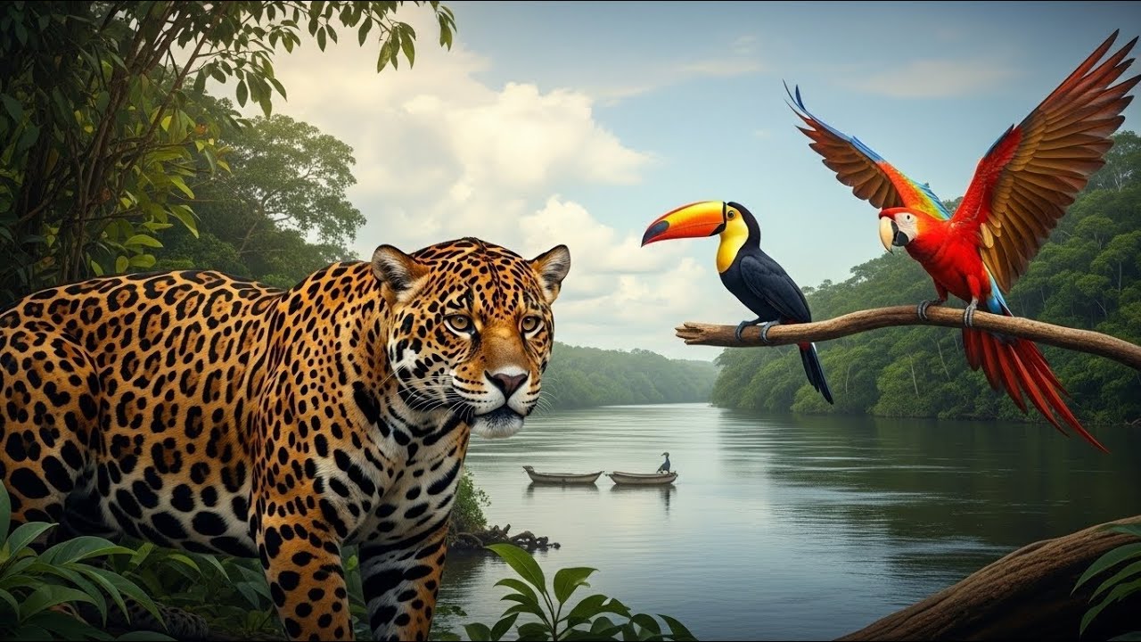 Amazon Wildlife in 4K | 500 Relaxing Jungle Animals | Cinematic Nature Video – Part 3