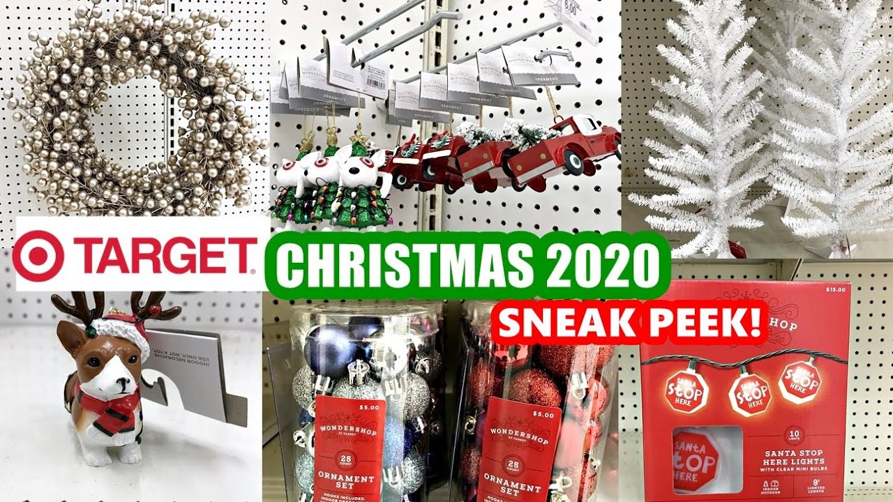 TARGET CHRISTMAS 2020 SNEAK PEEK! CHRISTMAS DECOR, ORNAMENTS, LIGHTS Shop with me