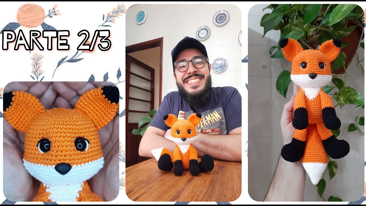 Raposa Amigurumi Passo a Passo - Henri a Raposa - Bichinhos do Ti 2 ( Parte 2/3 ) #tiagoamigurumi