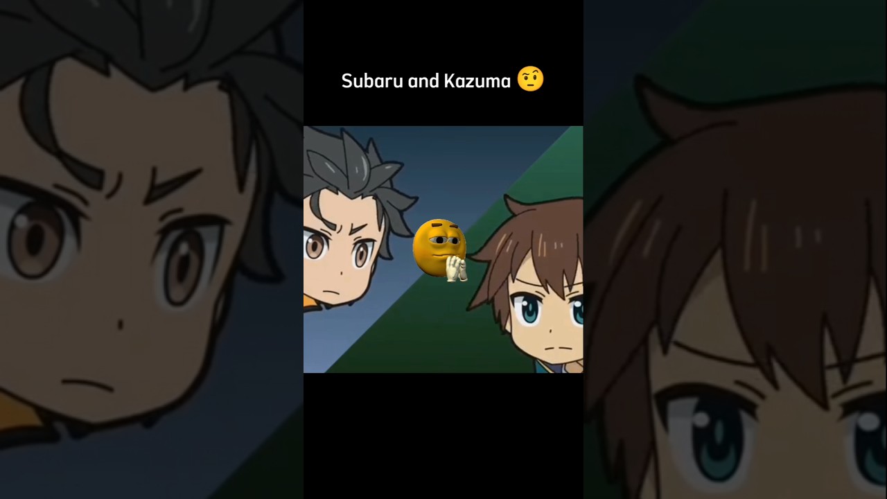 Did Subaru and Kazuma fight? Subaru e kazuma #anime #animeedit #kazuma #konosuba #rezero #edit