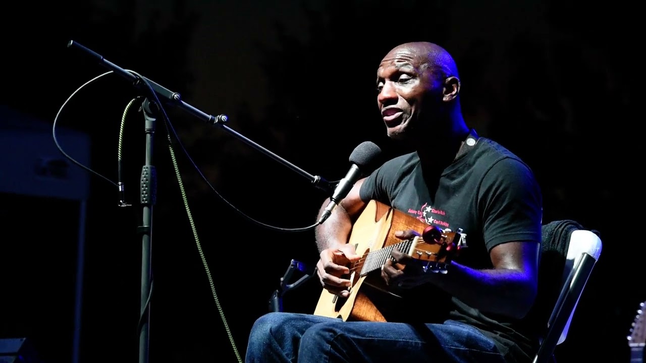 Cedric Burnside at the 2023 Fishers Blues Fest on 9-2-2023