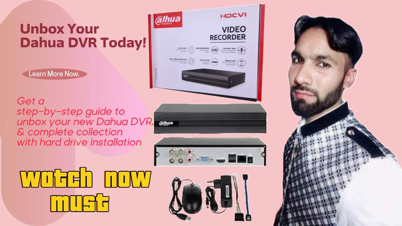 DH-XVR1B04 Unboxing, Hard Drive, Cabling, installation Complete Guide part 1