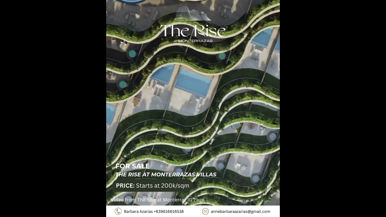 The Rise at Monterrazas -  Mountaintop Luxury Living For Sale in Cebu City