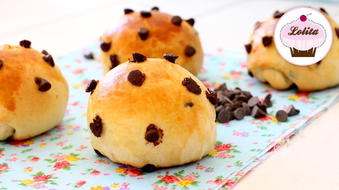 BOLLOS con PEPITAS de CHOCOLATE ❤️ RECETA FÁCIL y RÁPIDA 👩‍🍳 Lolita la pastelera