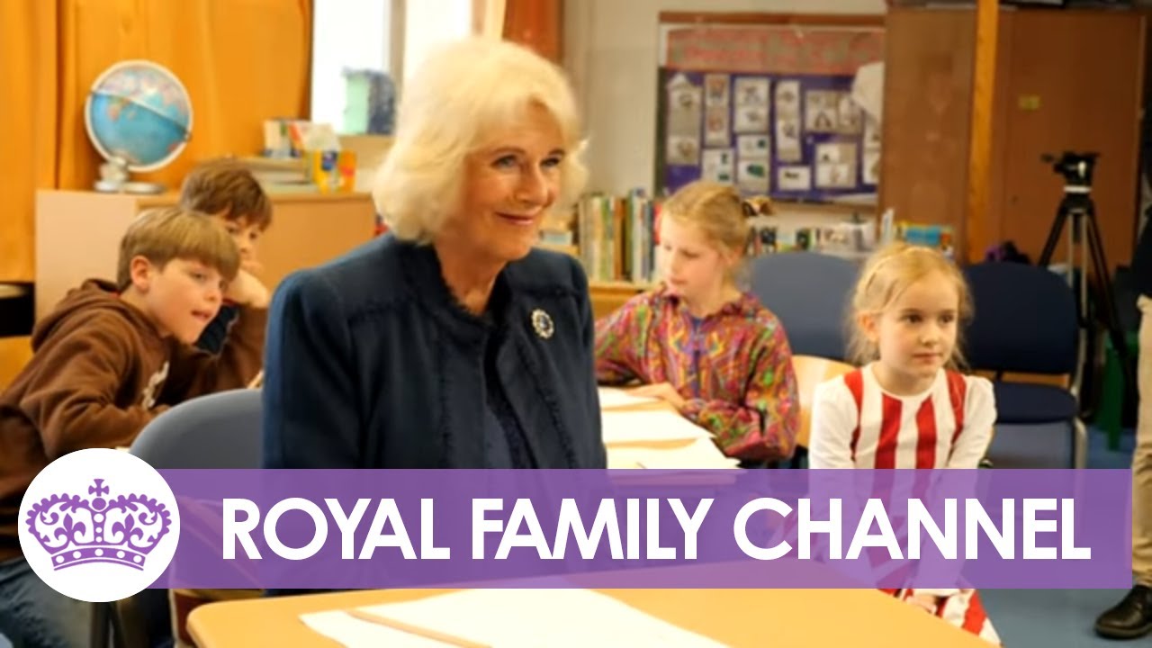 Queen Consort Camilla Impresses School Kids and ‘The Gruffalo’ Illustrator with Drawing Talent