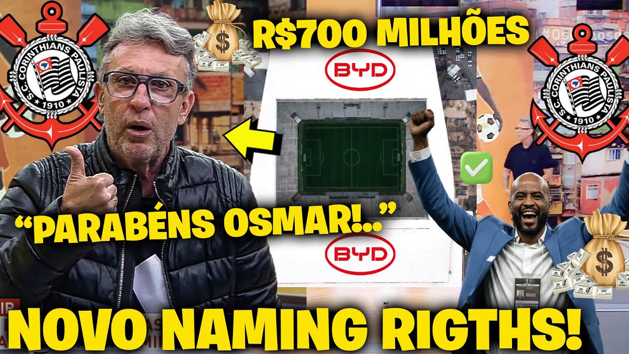 QUINTA COM &Oacute;TIMAS NOT&Iacute;CIAS NO CORINTHIANS! NOVO NAMING RIGTHS GANHA FOR&Ccedil;A E VAI QUITAR AS D&Iacute;VIDAS