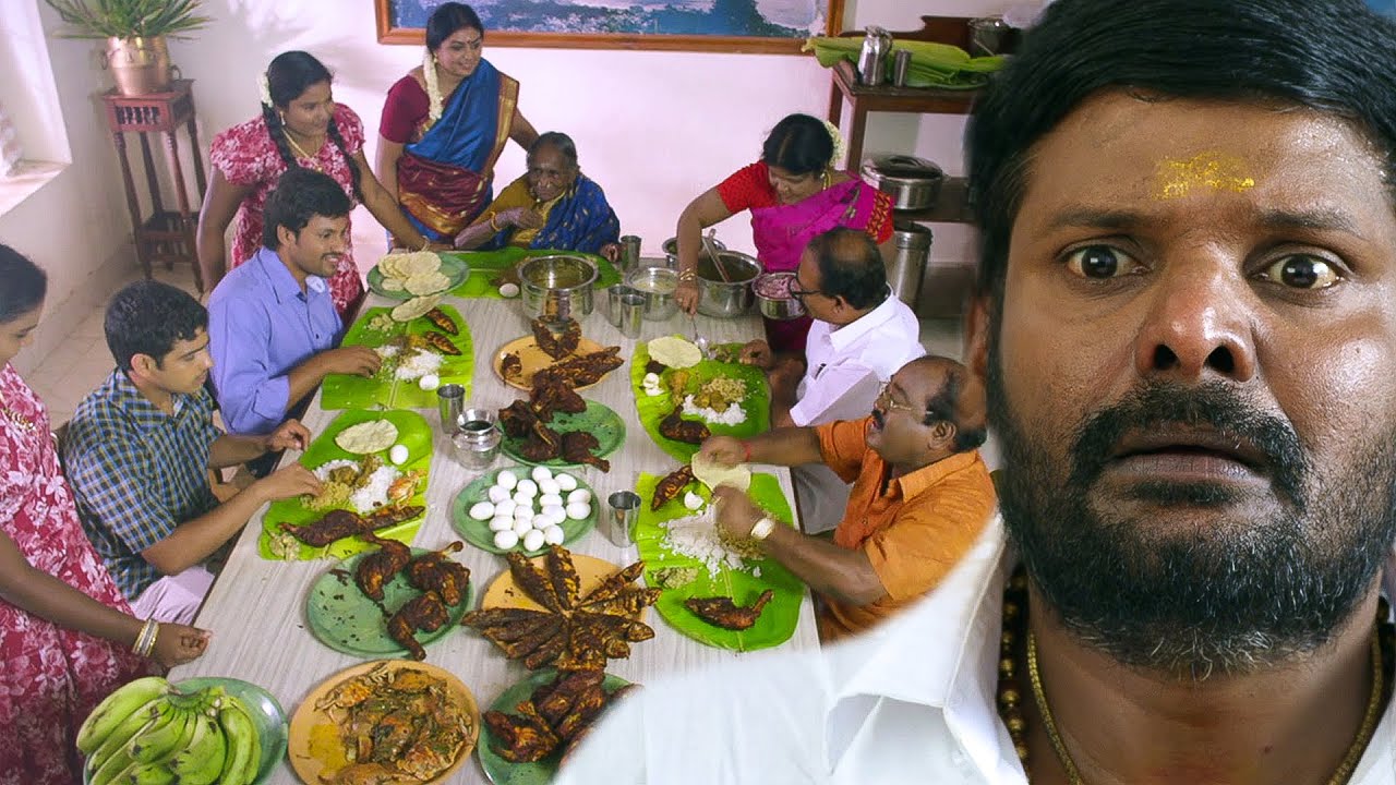 விருந்துன்னா இப்படிதான் இருக்கனும்! நண்டு, காடை , மட்டன், சிக்கன், முட்டை ..! அடடடா...! #Food #Party