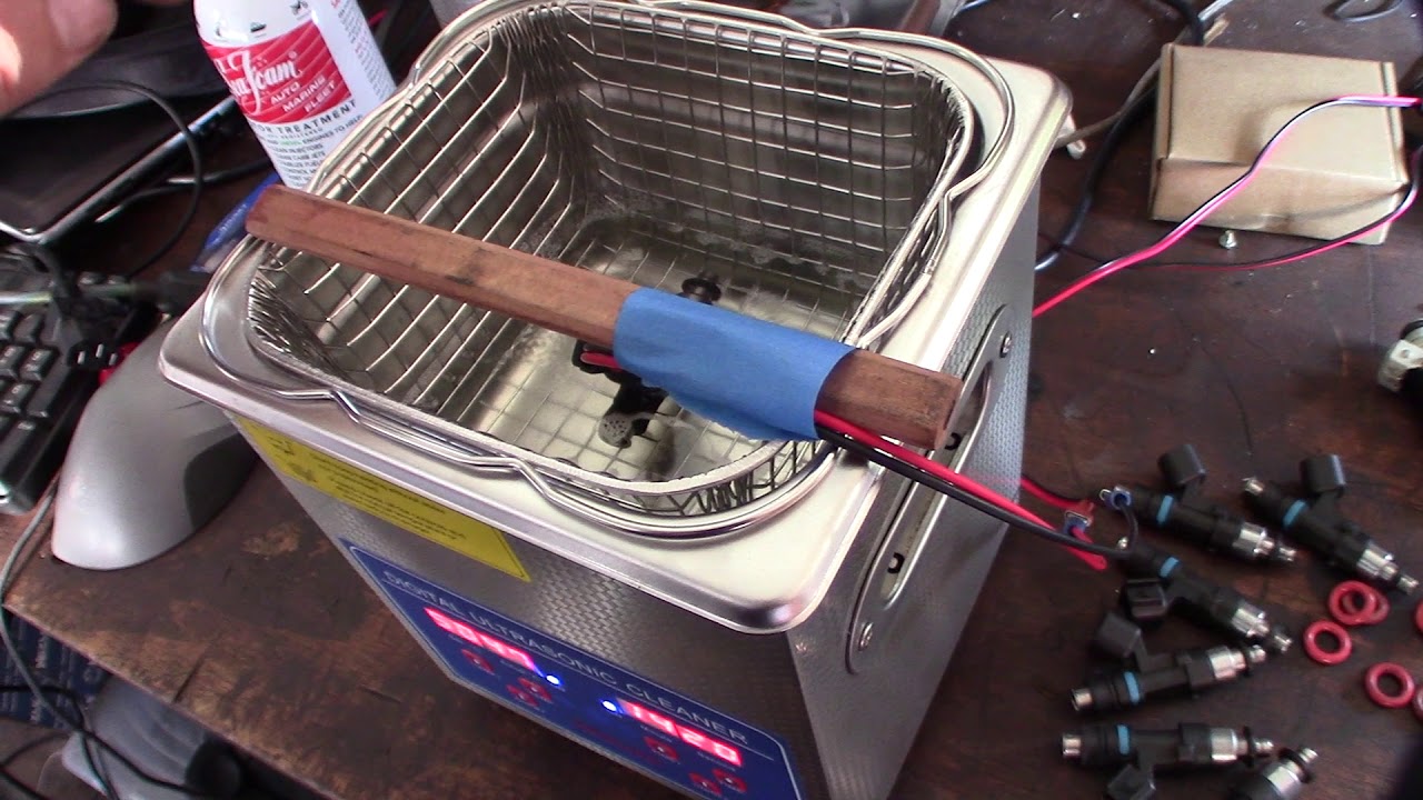 Ultrasonic EV14 Injector Cleaning with Sea foam solution