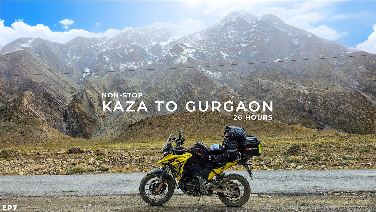 26 Hours Longest Ride Ever | Kaza To Gurgaon Non Stop 816 KM | Suzuki V-Strom SX 250 Best Bike