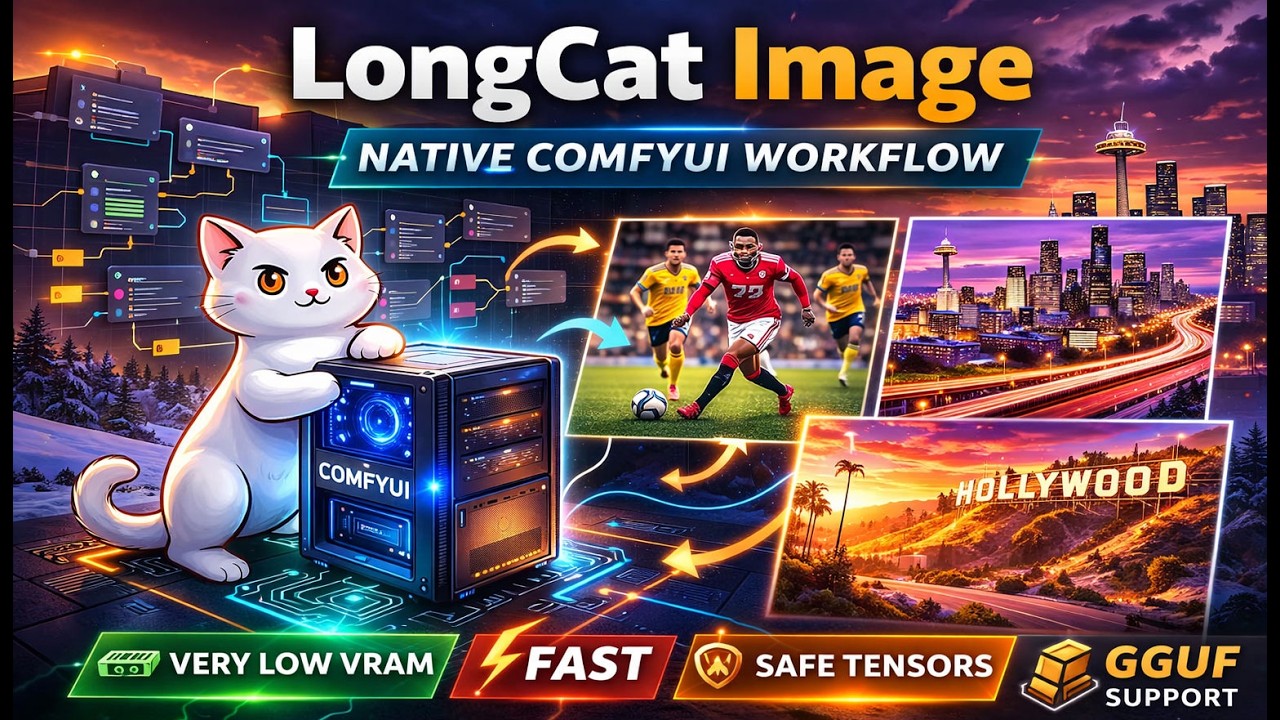LongCat Image Model in ComfyUI -- Full Workflow, GGUF vs BF16, Real-World Tests & Review