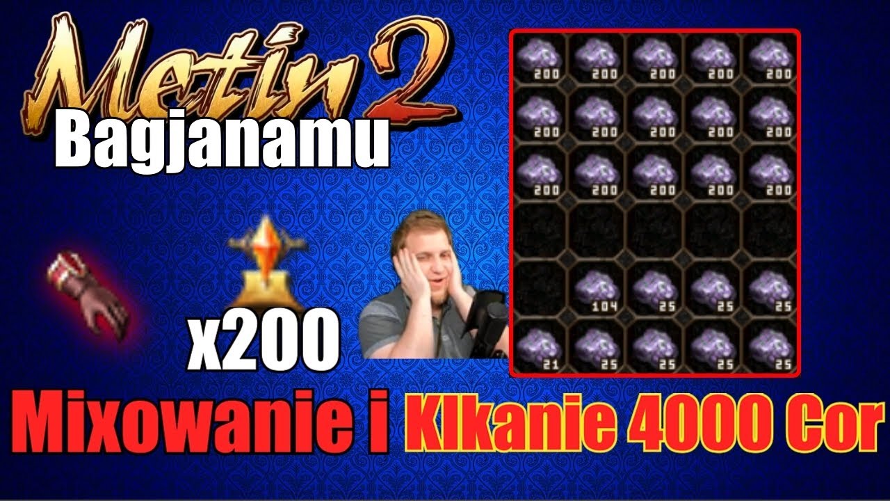 Metin2 Bagjanamu - Klikanie 4000 Cor Ametyst - Mixowanie Rękawicy - Ulepszanie Ostrza - DMG UP #33