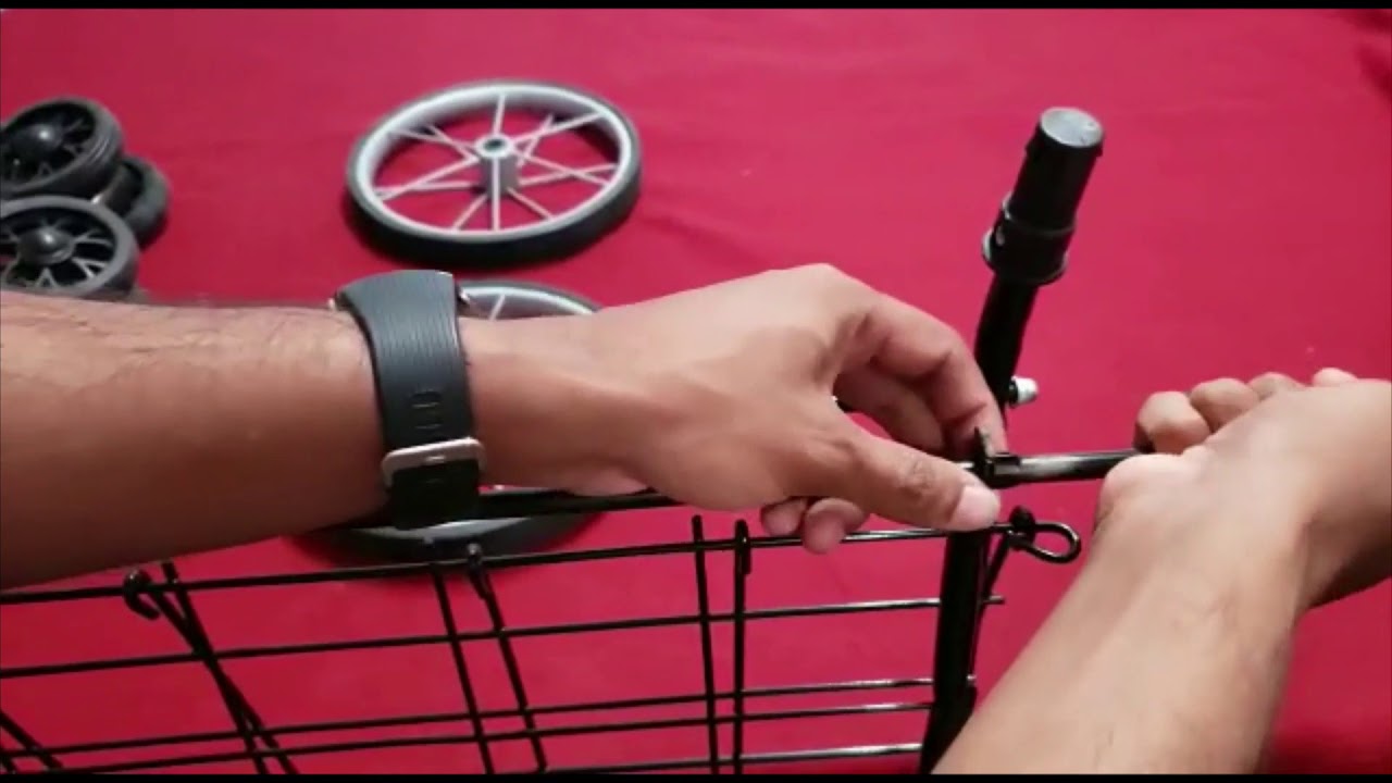 Shopping Cart with Front Plastic Swivel Wheels, and Rear Metal Wheels