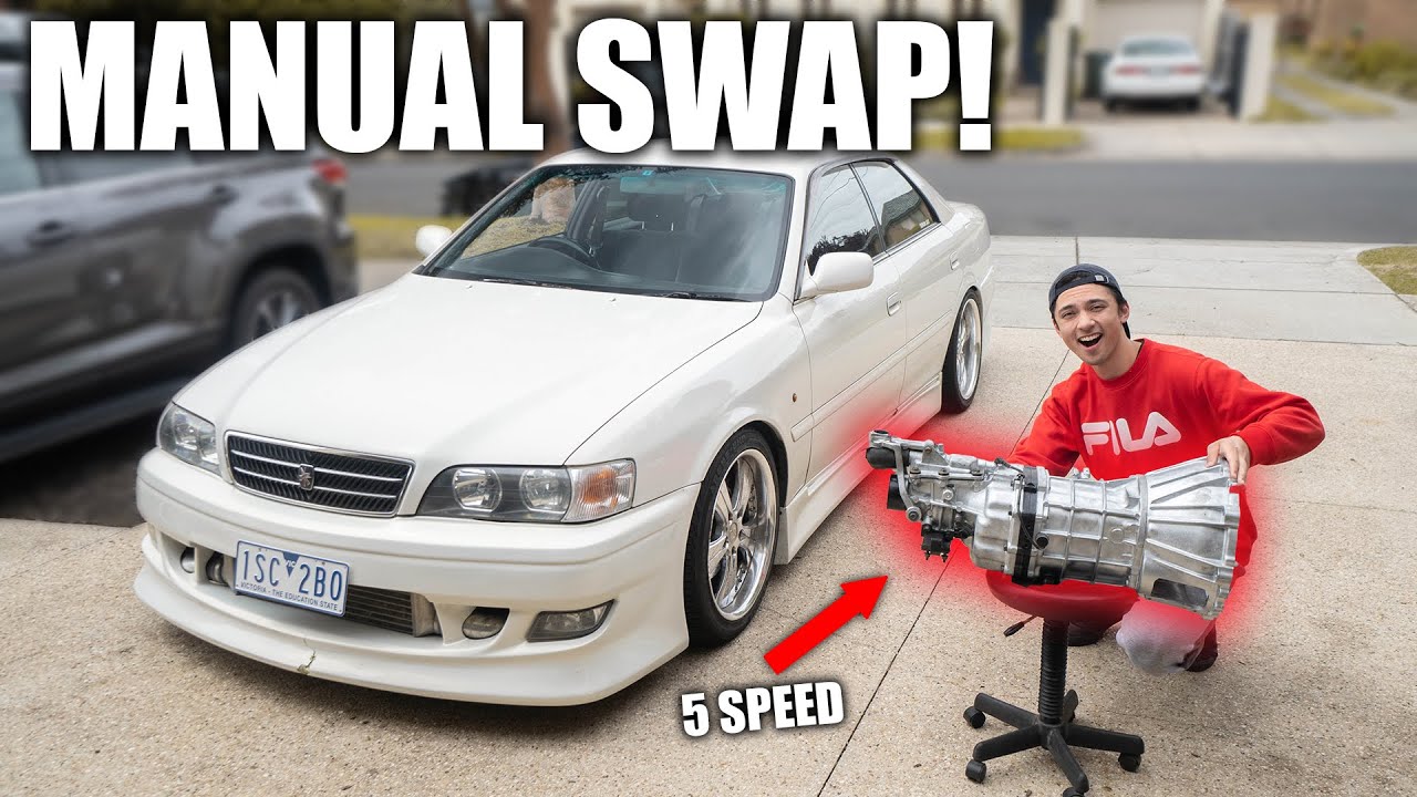 JZX100 CHASER Manual Conversion BEGINS! (R154)(1JZ) Part.1