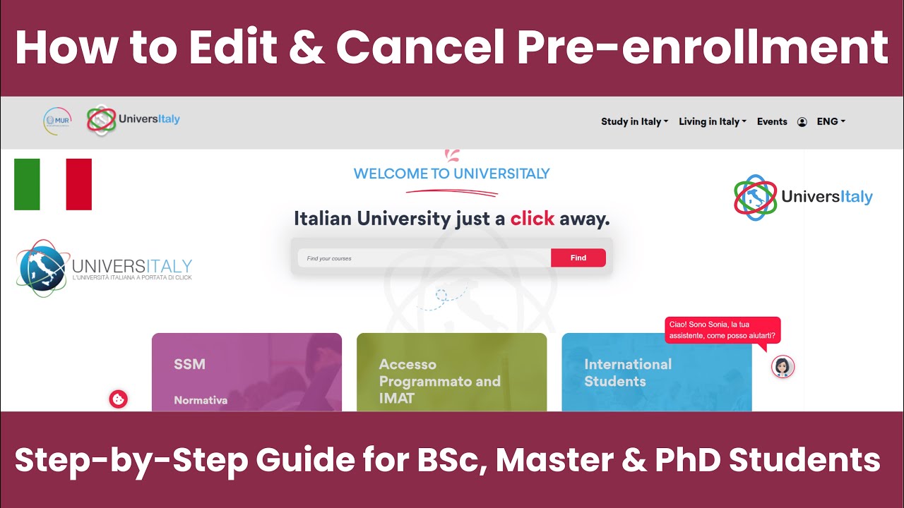 How to Modify or Cancel Pre-Enrollment at Universitaly Portal | Edit Pre-Enrollment | Study in Italy