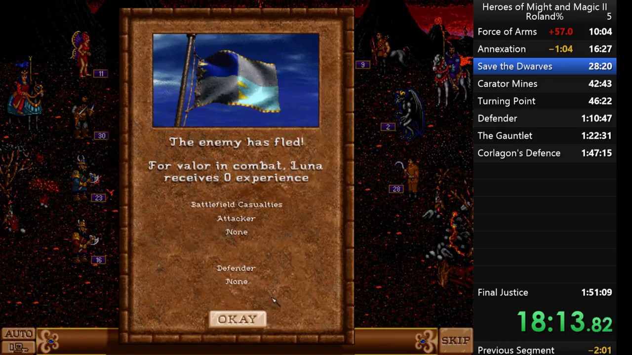 Heroes of Might and Magic II - Roland campaign Speedrun in 1:35:37