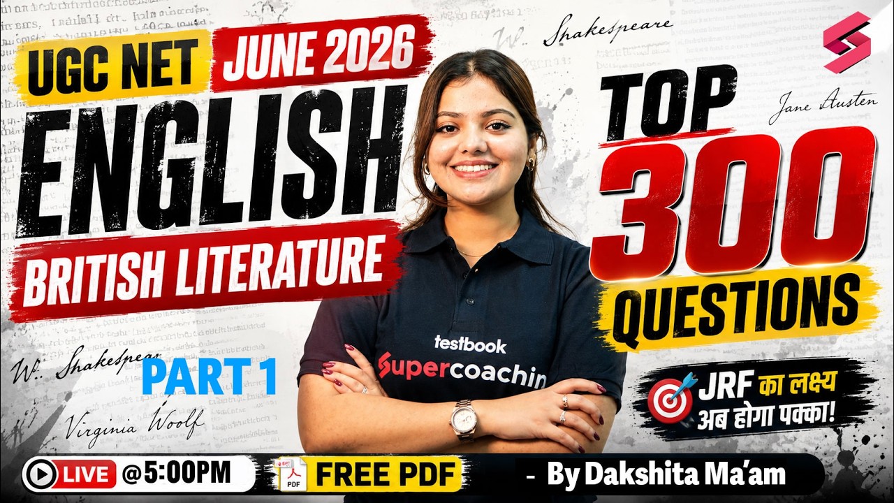 UGC NET English Literature | British Literature For UGC NET English |UGC NET English By Dakshita Mam