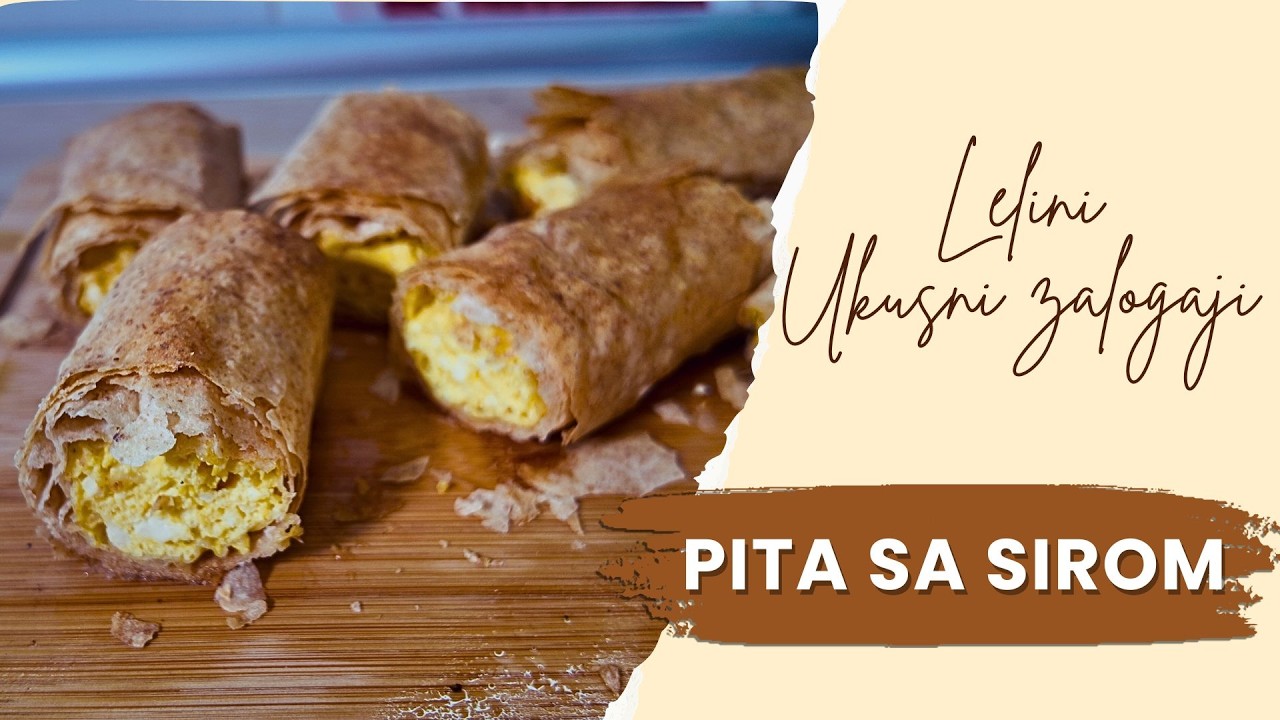 Pita sa sirom 🧀 | Brza i jednostavna domaća pita gotova za tren | Lelini ukusni zalogaji