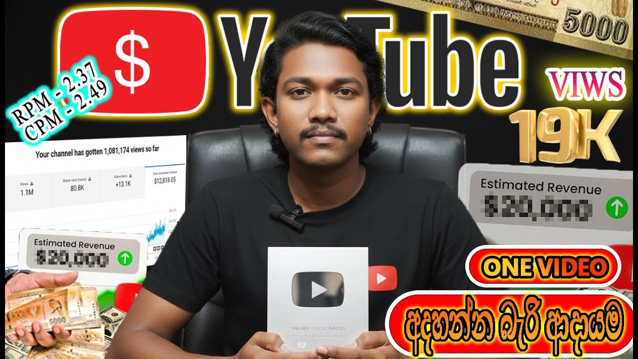 I Made a Huge Income from Just 19,000 YouTube Views – How You Can Too!