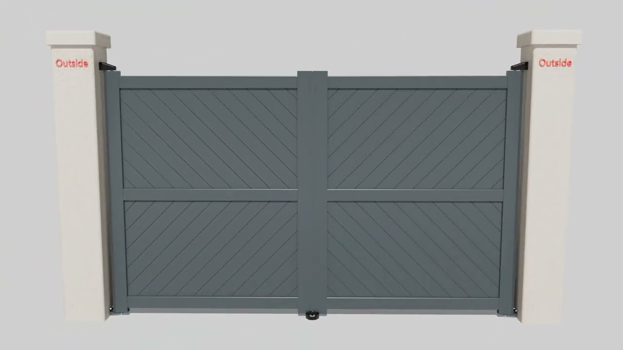 Hanging Of Aluminium Gates, Attaching Face Lips & Edge Stops,  Automation Ready