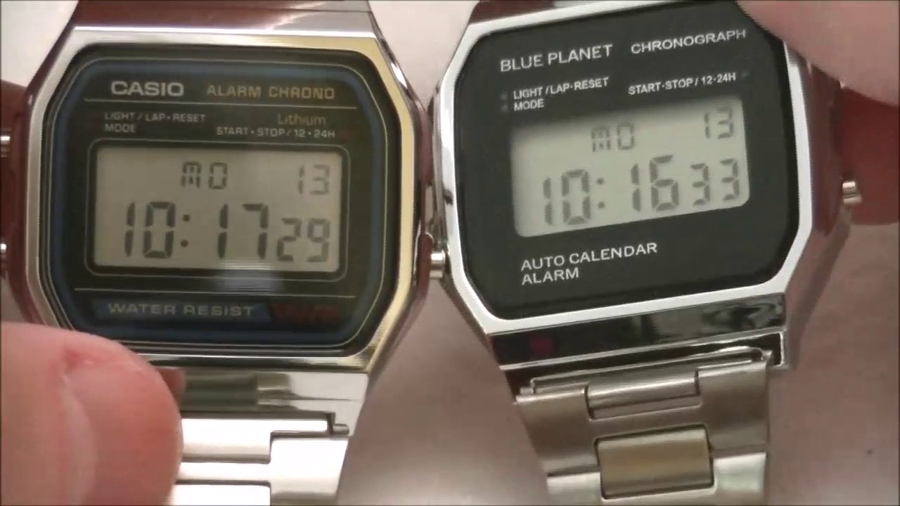 チープダイソー BLUE PLANET VS チープカシオ A158WA-1 【パッケージ＆外観編】