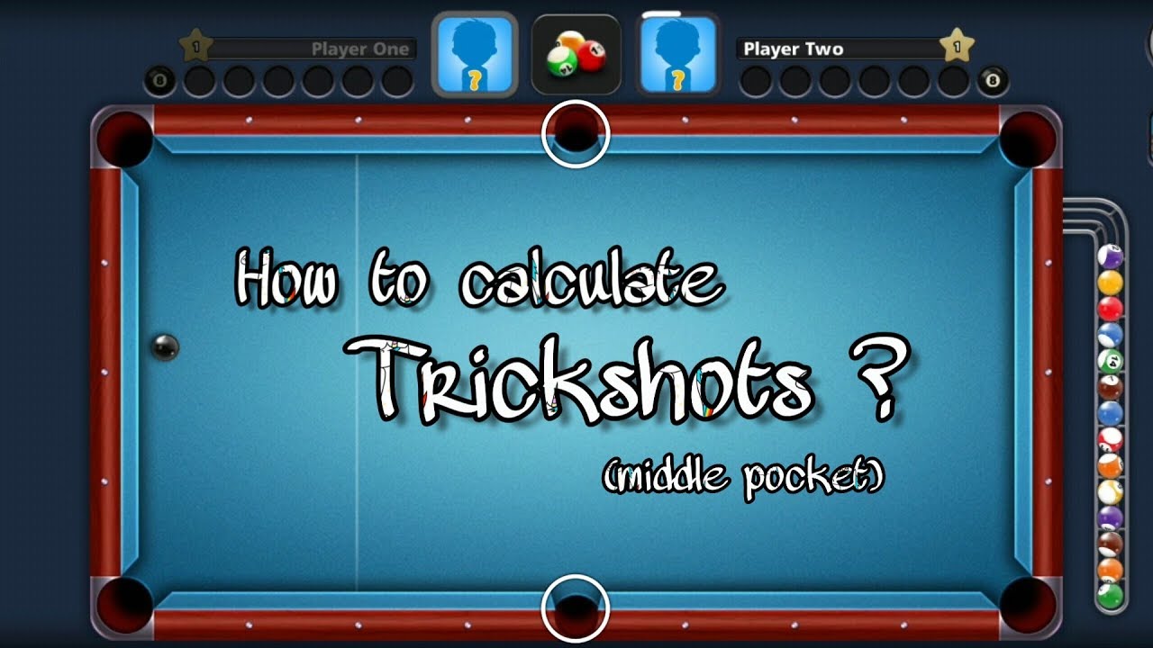 HOW TO CALCULATE 3 RAIL TRICKSHOTS || FOR MIDDLE POCKET || 8 BALL POOL !!! 💯