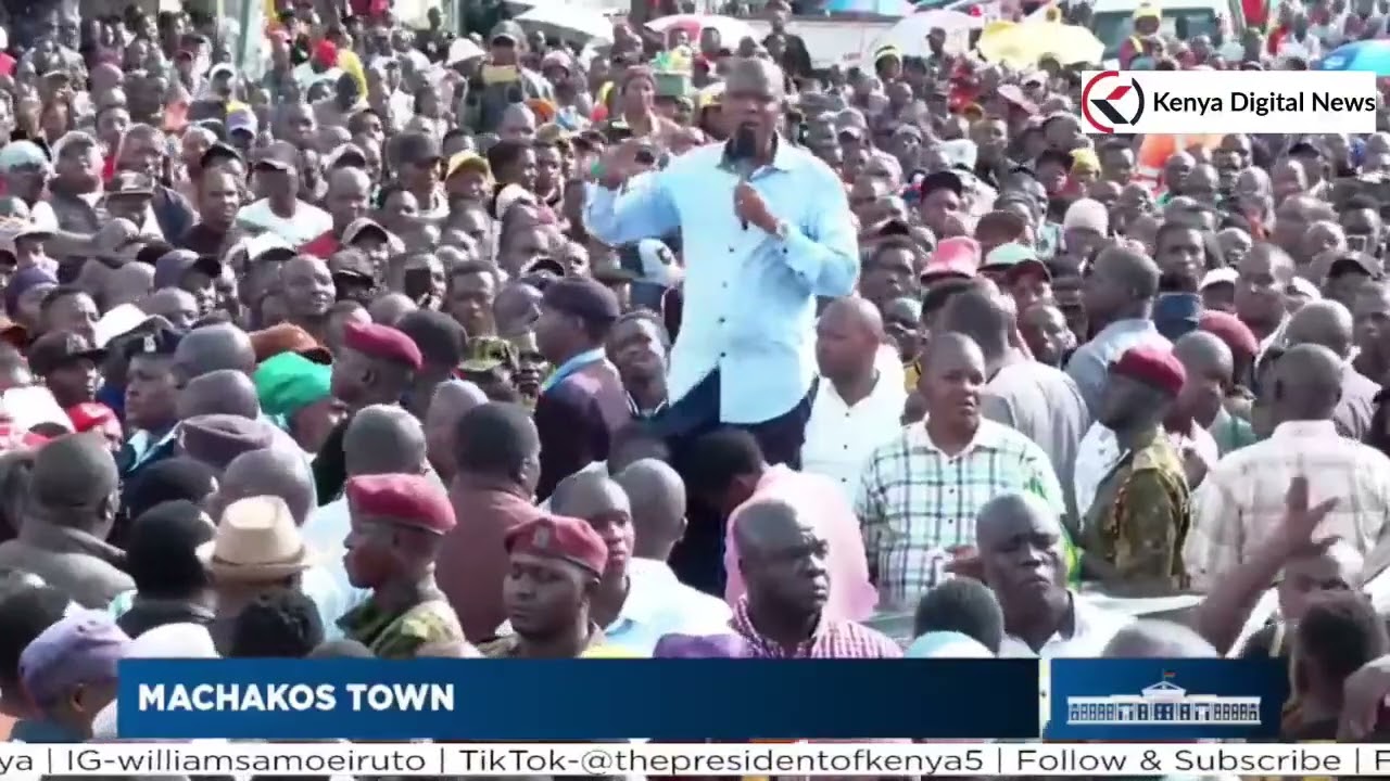 MP Mwengi Mutuse ROASTS Former DP Gachagua in front of Ruto in Machakos Town.