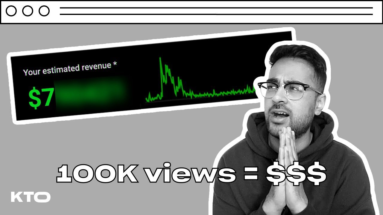 BTS: How Much Money I Made off 100k Views on Youtube