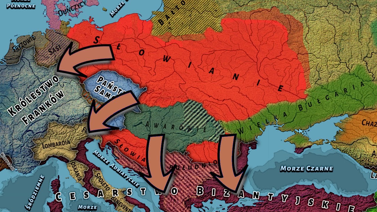 Наибольшая степень славянской экспансии в средние века.