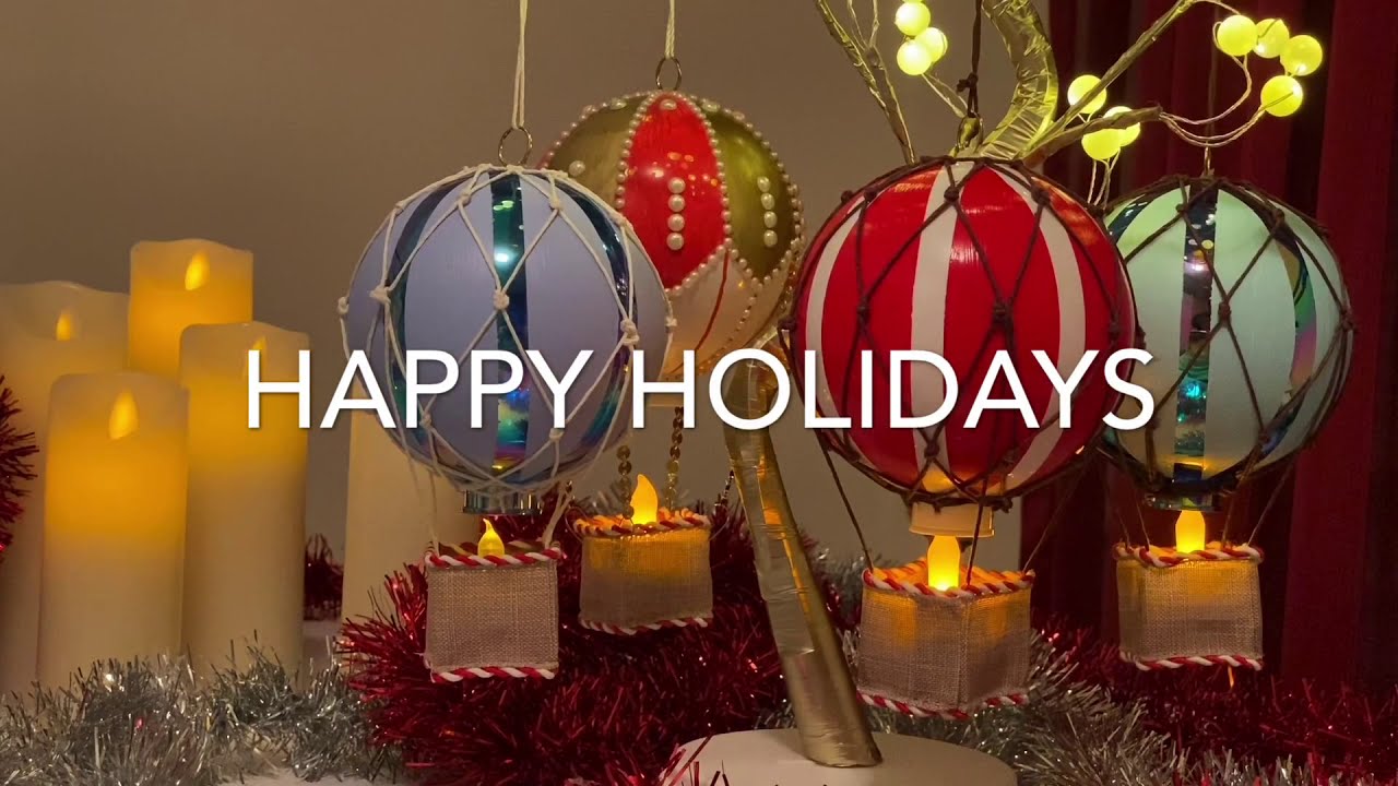 How to Make a Hot Air Balloon Christmas Tree Ornament