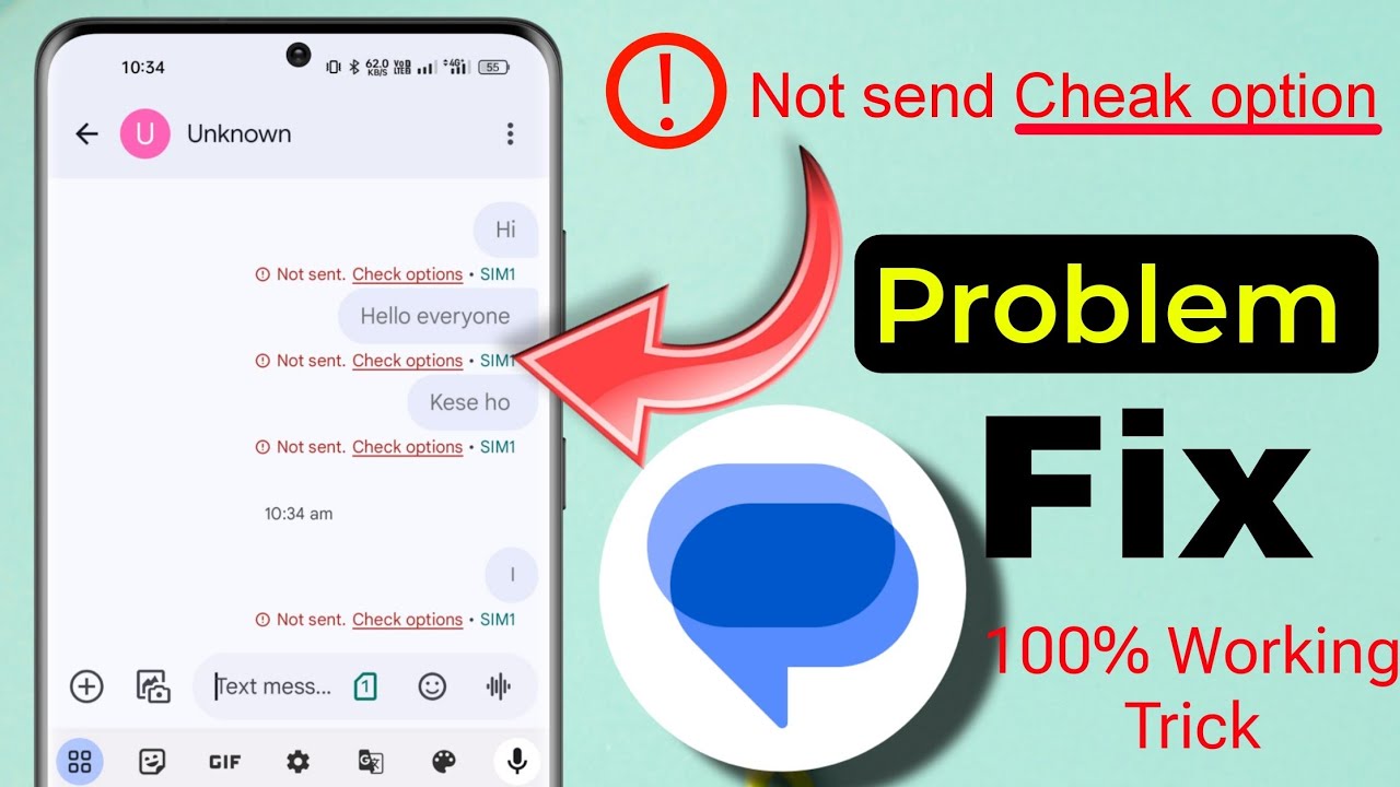Message Not Send Check Option Problem Fix