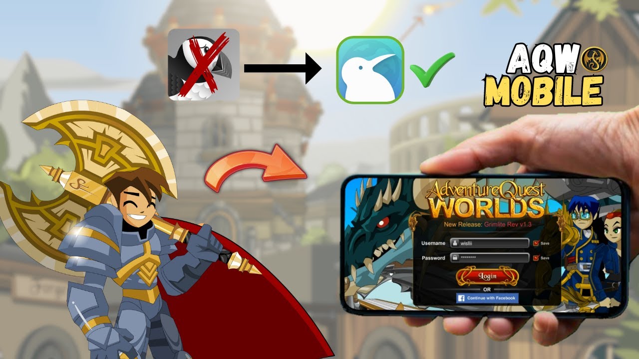COMO JOGAR AQW NO CELULAR EM 2025 (novo método)
