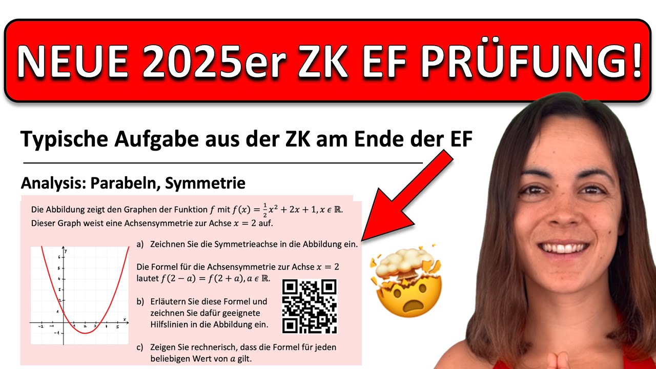 🚀🚀🚀 ZK EF MATHE 2026 | Analysis Parabeln, Symmetrie | Zentrale Klausur NRW Mathe