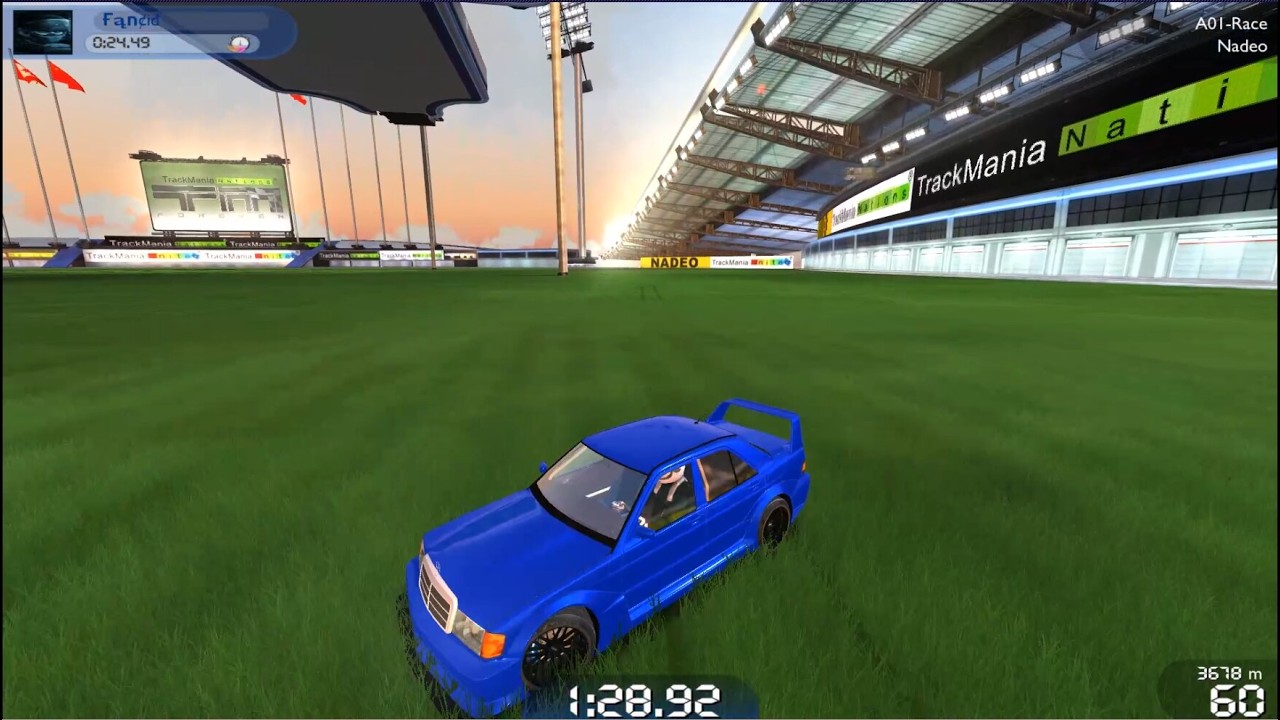 Trackmania: A Little Stunt On A01-Race