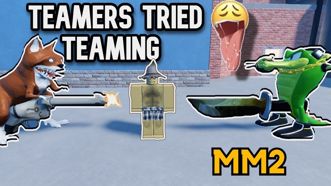 I MET WEIRD DUO TEAMERS ON MM2