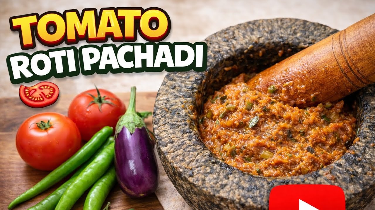 వేడివేడి అన్నంలోకి టమాట పచ్చడి రోటి పచ్చడి #food#cooking#,🍅#cookingfood#🍆 #recipe #pachadi 
