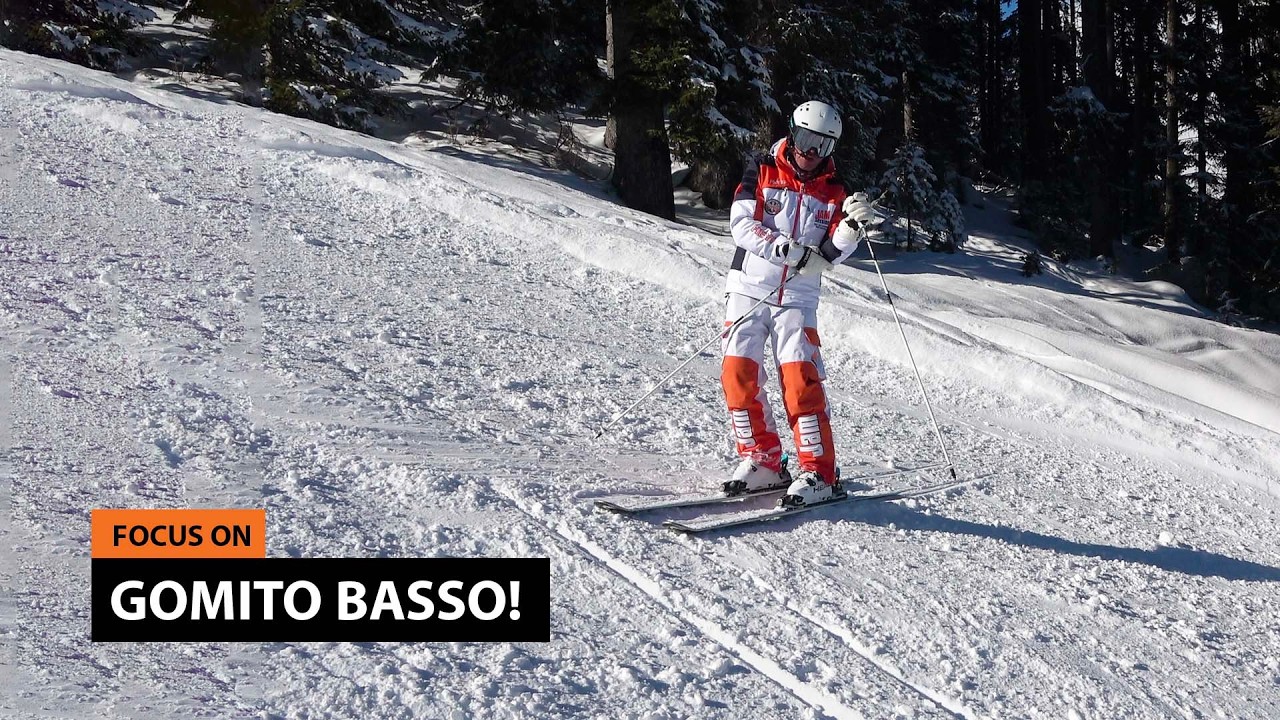 Appoggio del bastoncino: gomito basso, avambraccio corretto, equilibrio migliore - Corso di Sci