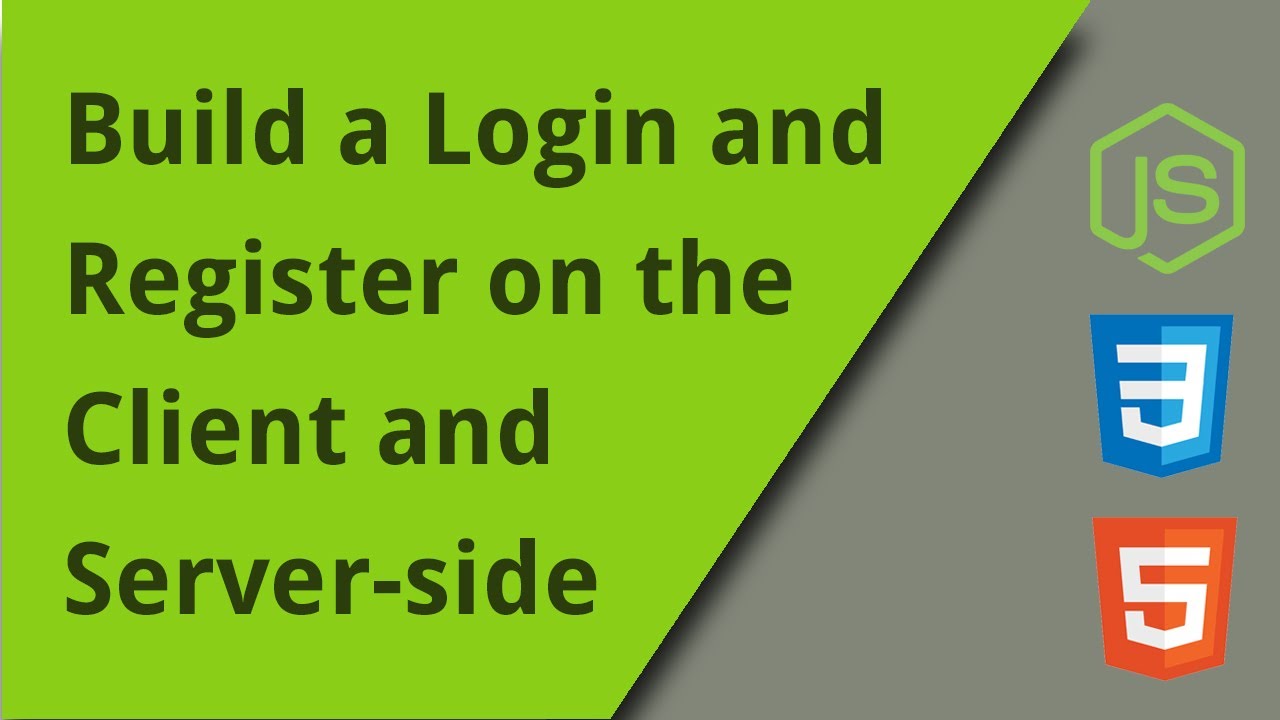Register and Login Full Lifecycle with NodeJS