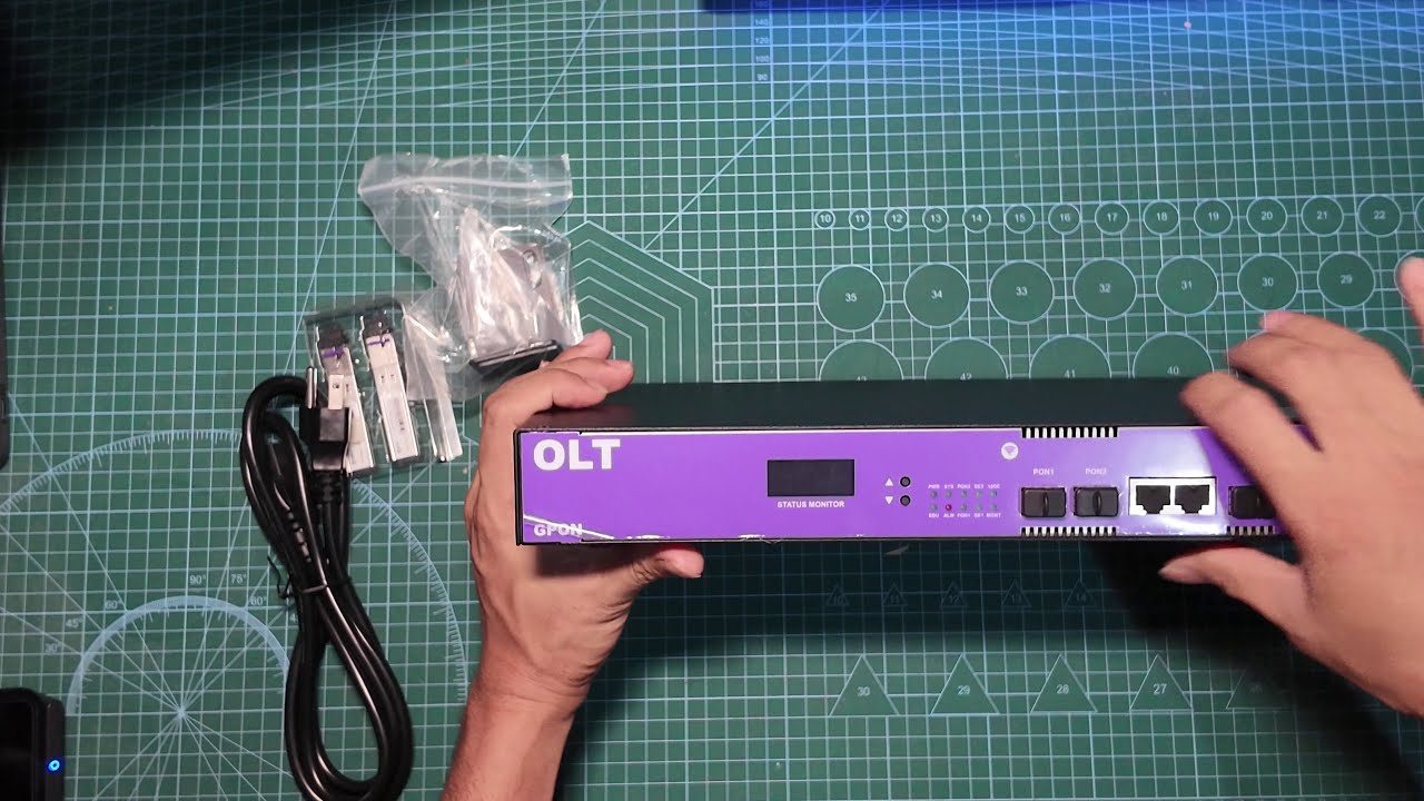 CDATA FD1602S B1 2PON PORT GPON OLT Unboxing! - ASMR