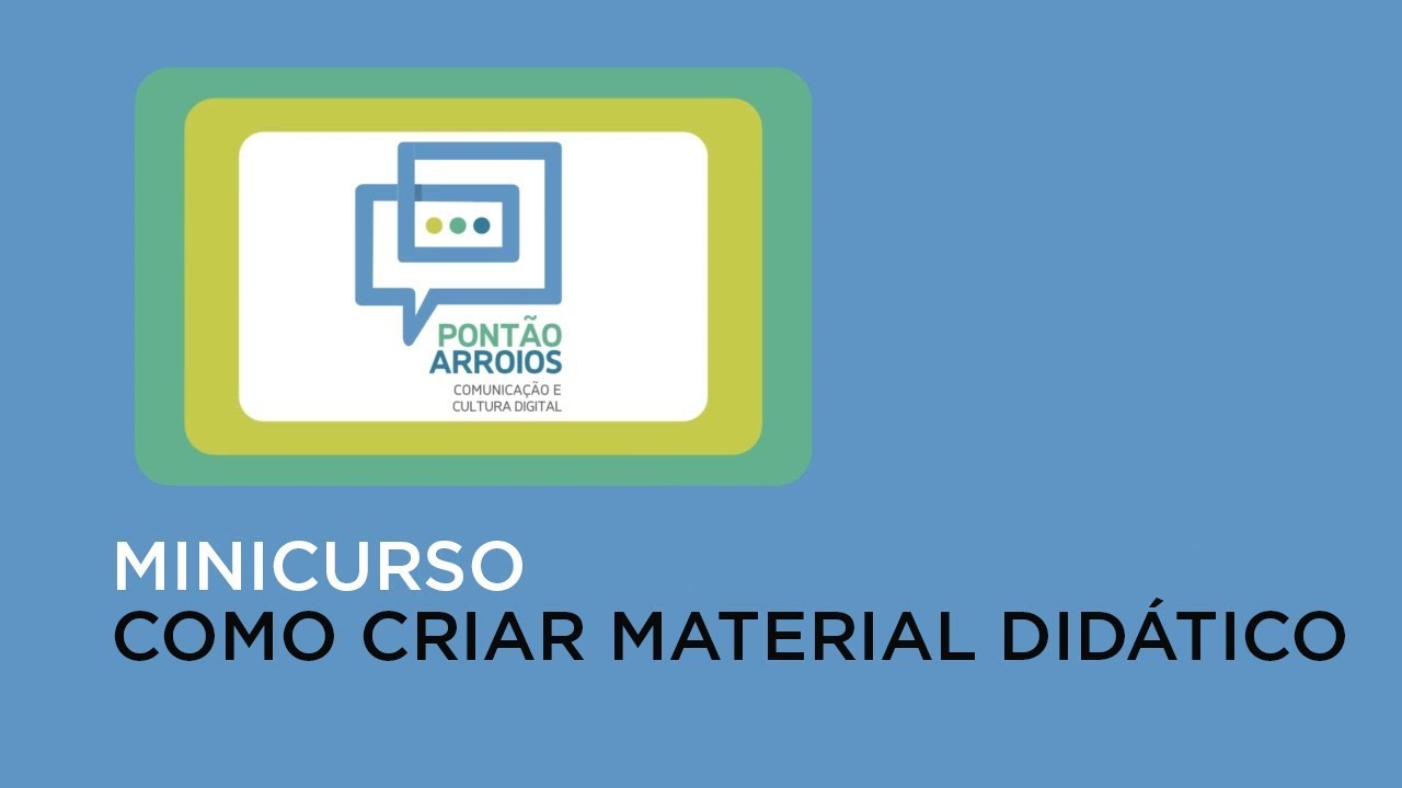 Minicurso &ndash; Como criar material did&aacute;tico