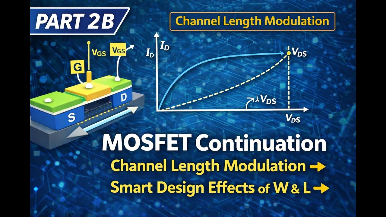 MOSFETs (Part 2b): Deriving the drain current ID  Equation + Triode & Saturation Modes