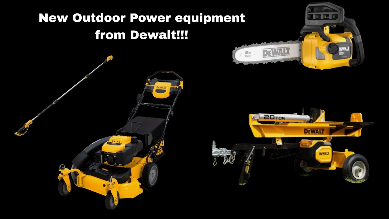 New Outdoor Power equipment from Dewalt!!!!! #powertools  #landscape DCBL570Z2, DCST980, DCCS621