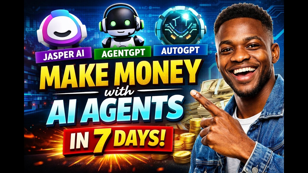 What Are AI Agents? Beginner’s Guide to Making Money with AI in 2026 (Jasper, AgentGPT, AutoGPT)