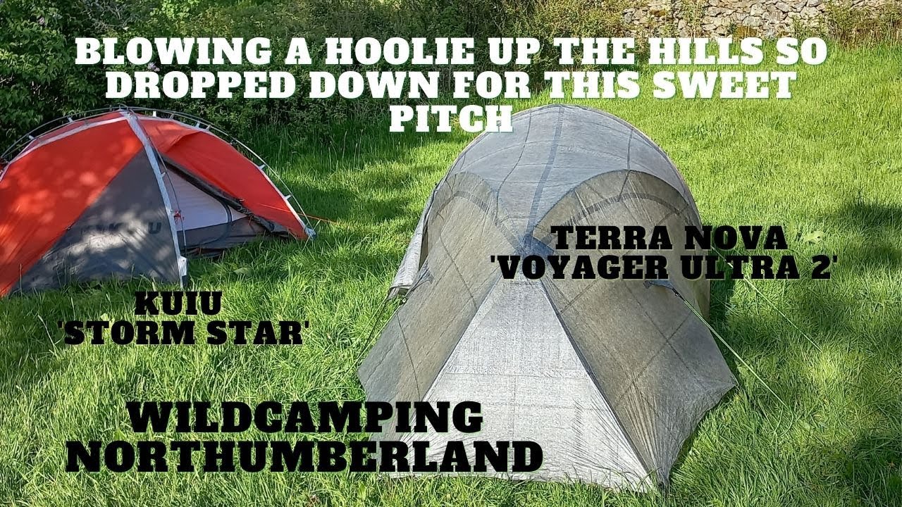 Wild Camping Upper Coquetdale, Northumberland. Valley camp.