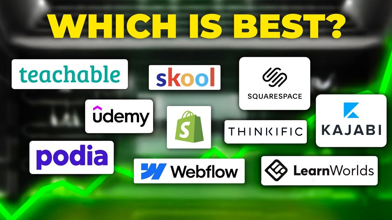 7 of the BEST Online Course Platforms in 2025! (Kajabi vs Teachable vs Thinkific vs Podia)